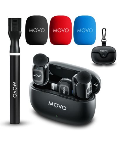 Беспроводной микрофон Movo NanoMic Dual Lightning для iPhone 14 и ниже