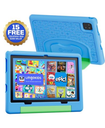 Contixo Детский обучающий планшет 10" с Epic! и Lingokids, 64GB, защитный чехол