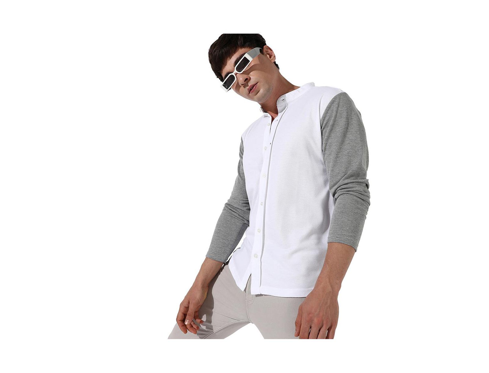 Campus Sutra Мужская рубашка Regular Fit Colourblocked