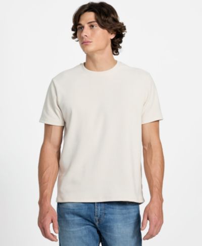 GUESS Мужская футболка Hawkins Triangle с круглым вырезом
