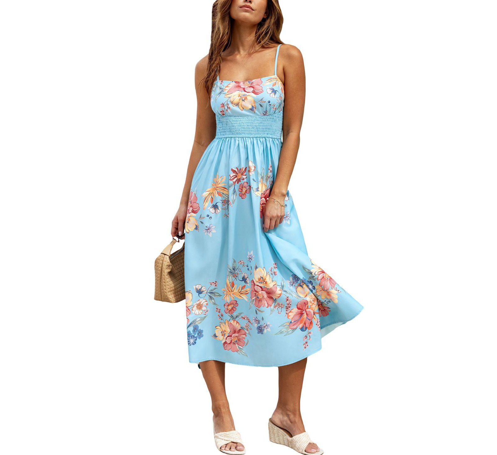 Женское платье Cupshe Women's Square-Neck Sleeveless Woven Maxi