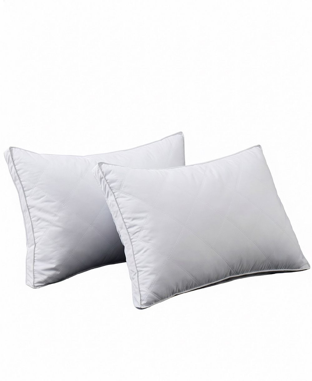 UNIKOME Gusseted Goose Feather 2-Pack Pillows, Standard