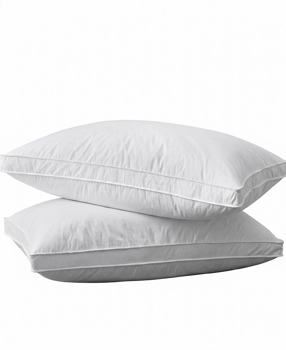 UNIKOME Medium Firm Goose Feather Down 2-Pack Pillows, King
