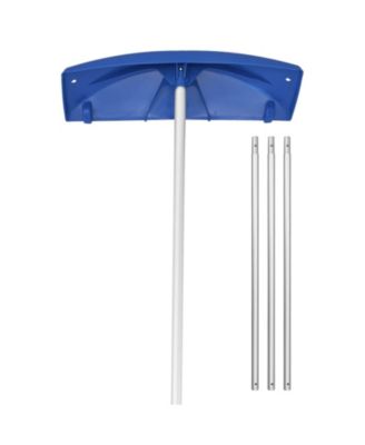 Mecale Snow Roof Rake, 24" PP Blade, 3.8-18.2 ft Adjustable, Wheels, Non-Slip Handle, Roof Snow Scraper