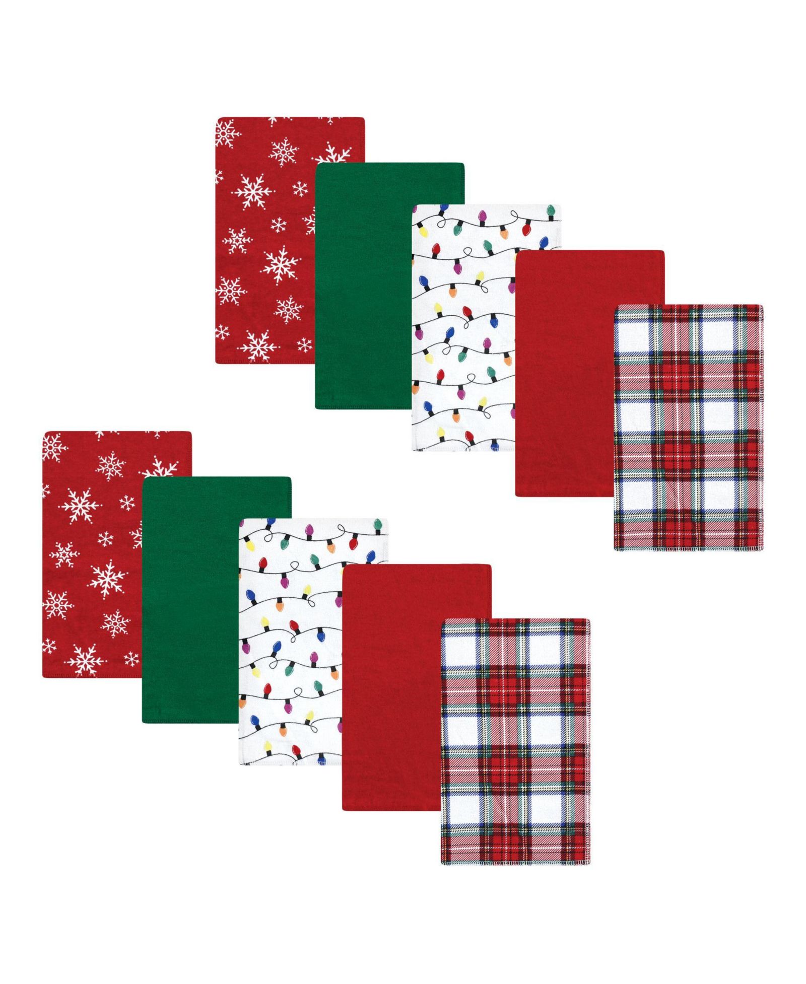 Hudson Baby Unisex Flannel Burping Towels Set of 10