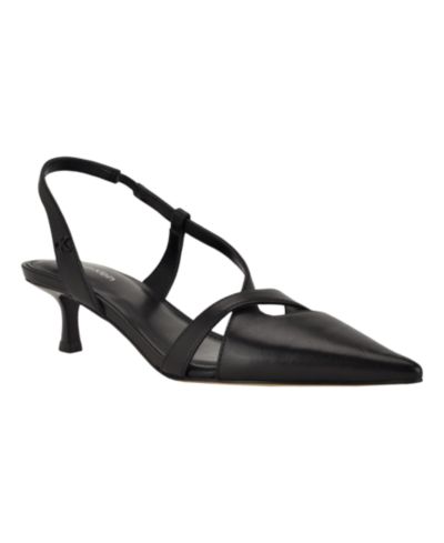 Женские туфли Calvin Klein Arlanna Asymmetrical Kitten Heel Slingback Pumps