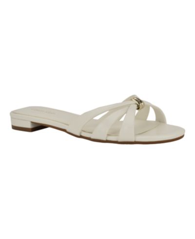 Женские сандалии Calvin Klein Women's Petula Strappy Flat Slip-On