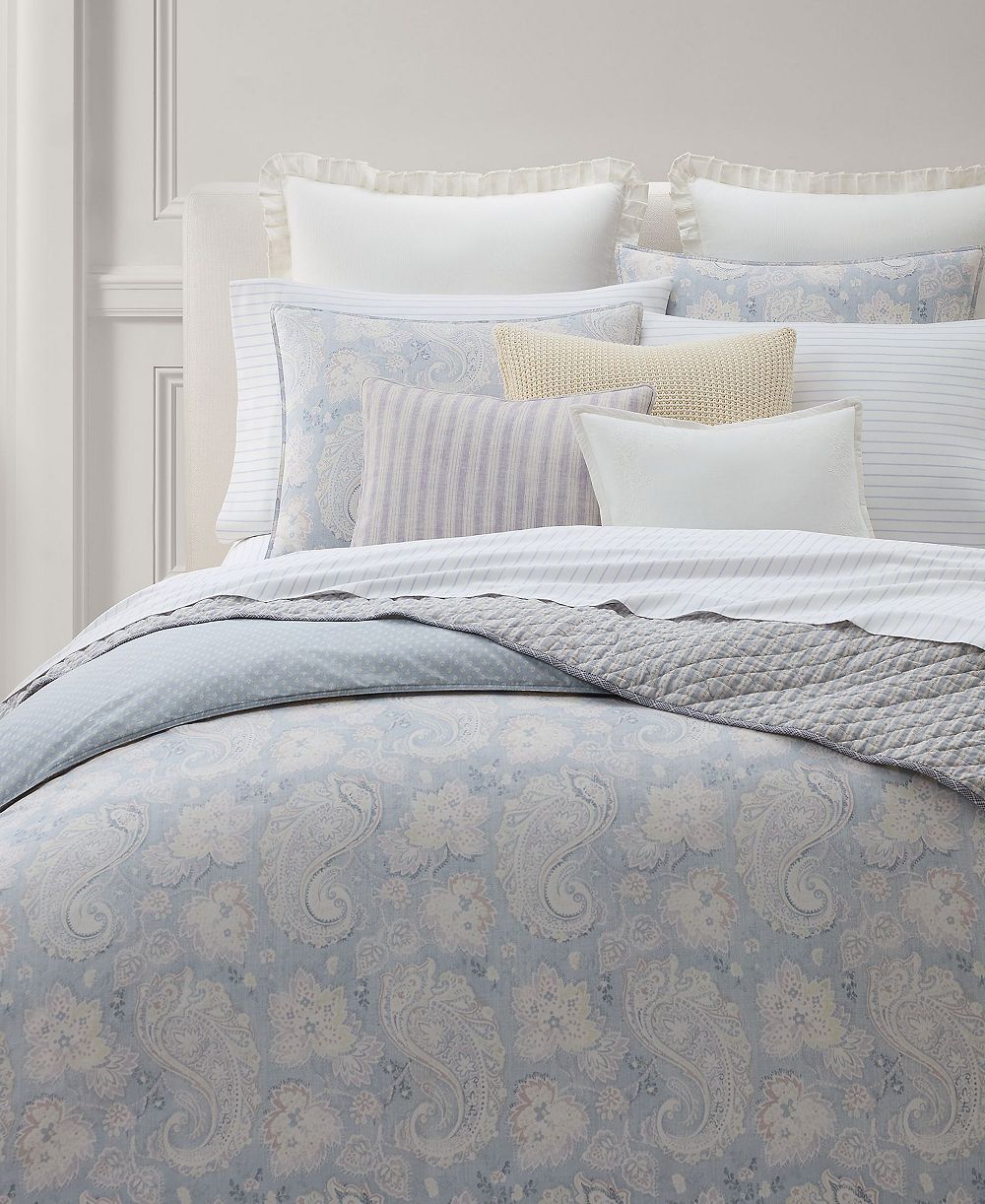 Комплект из 3 чехлов на молнии Lauren Ralph Lauren Leigh Paisley, Full/Queen