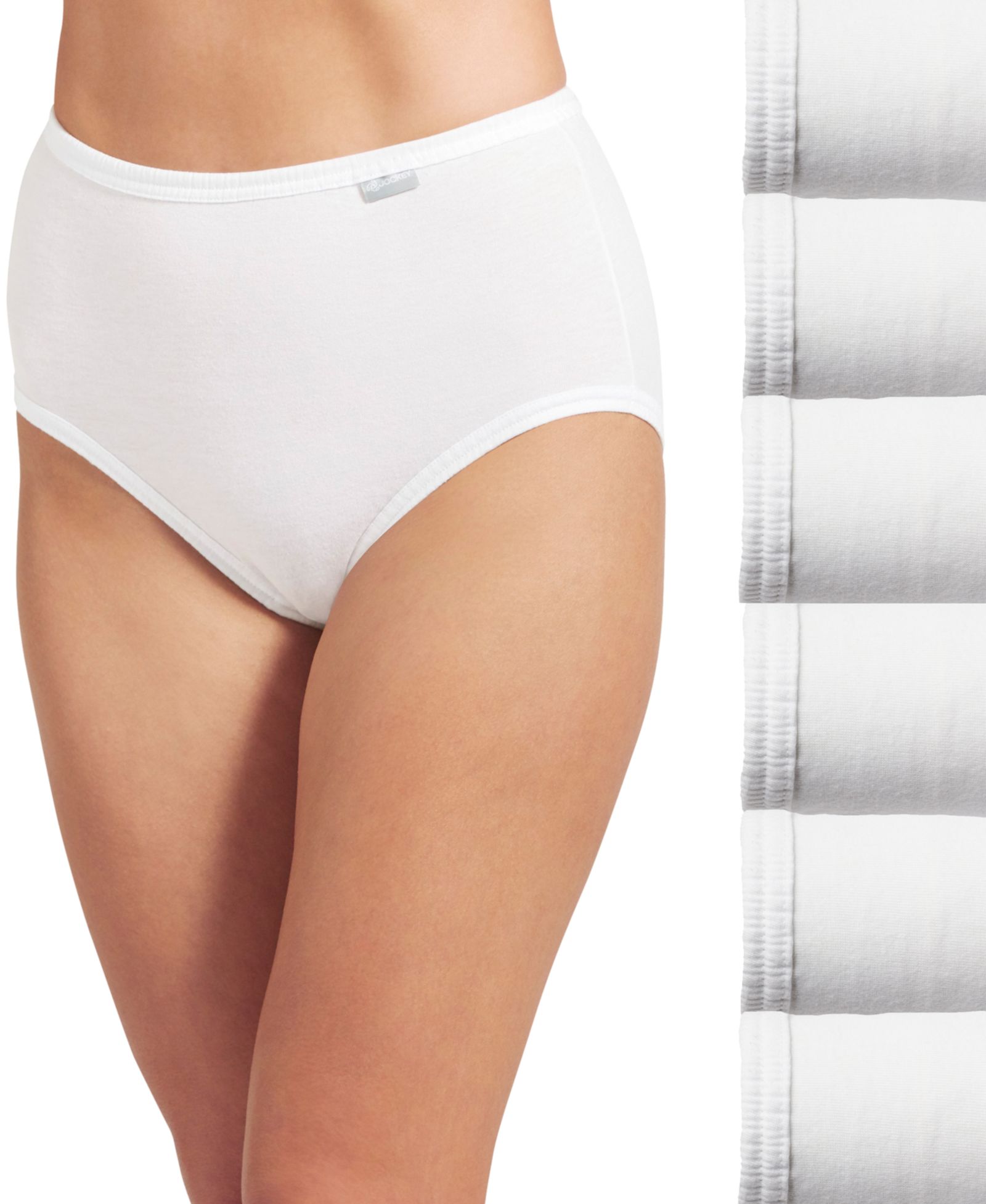 Jockey Women's Elance Full-Coverage Briefs, 6-Pack Set - 6193