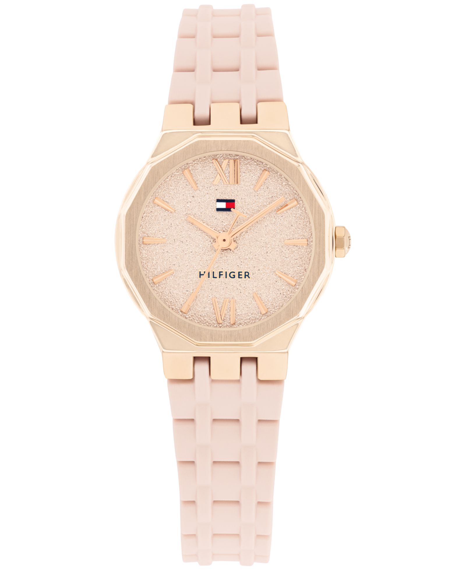 Tommy Hilfiger Women's Quartz Blush Silicone Strap Watch, 25mm