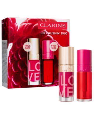 Clarins набор Lip Crushin' Lip Oil и Lip Stain Duo, 2 шт.