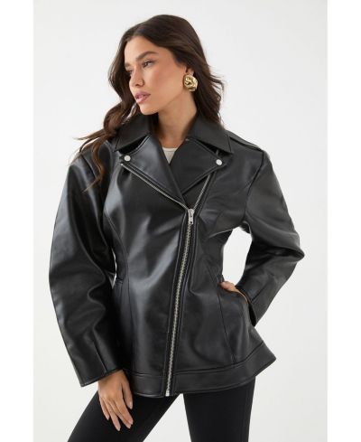 Женская кожаная куртка MissPap Faux Leather Biker Jacket