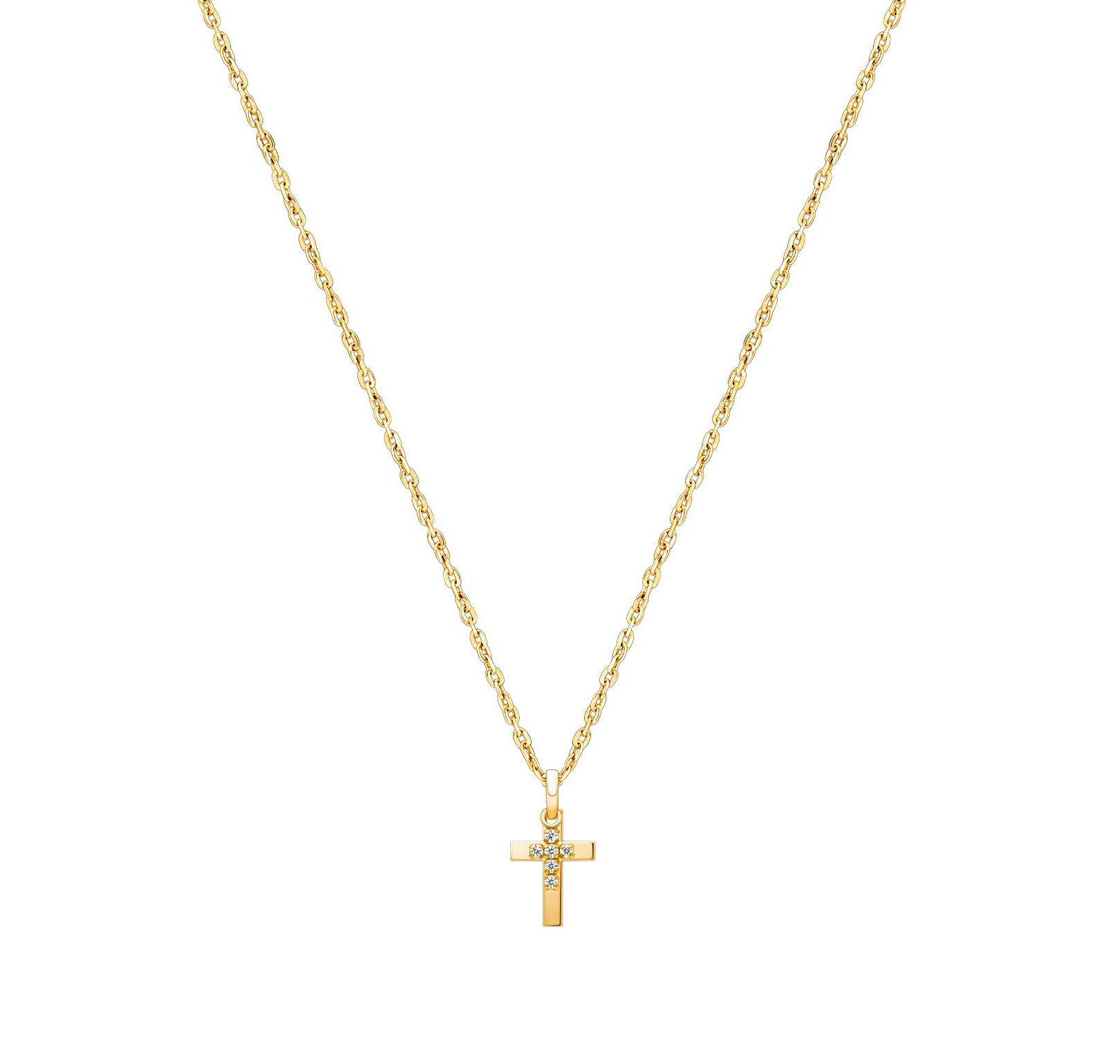 Tiny Blessings 14K Gold Pure Faith Cross Necklace
