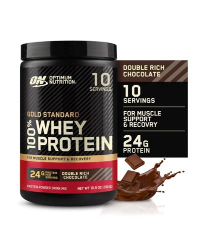 Сыворотка протеиновая Optimum Nutrition Gold Standard 100% Whey Protein Powder, Double Rich Chocolate, 0.68 Pound