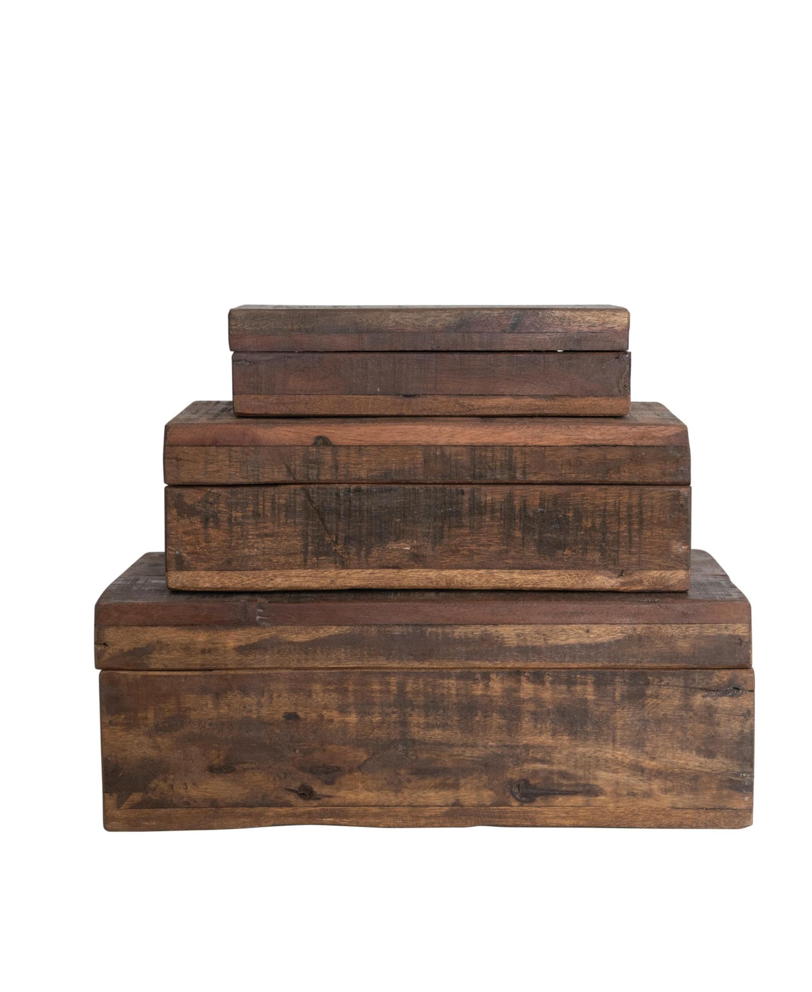 Набор деревянных коробок Storied Home Reclaimed Vintage Wood