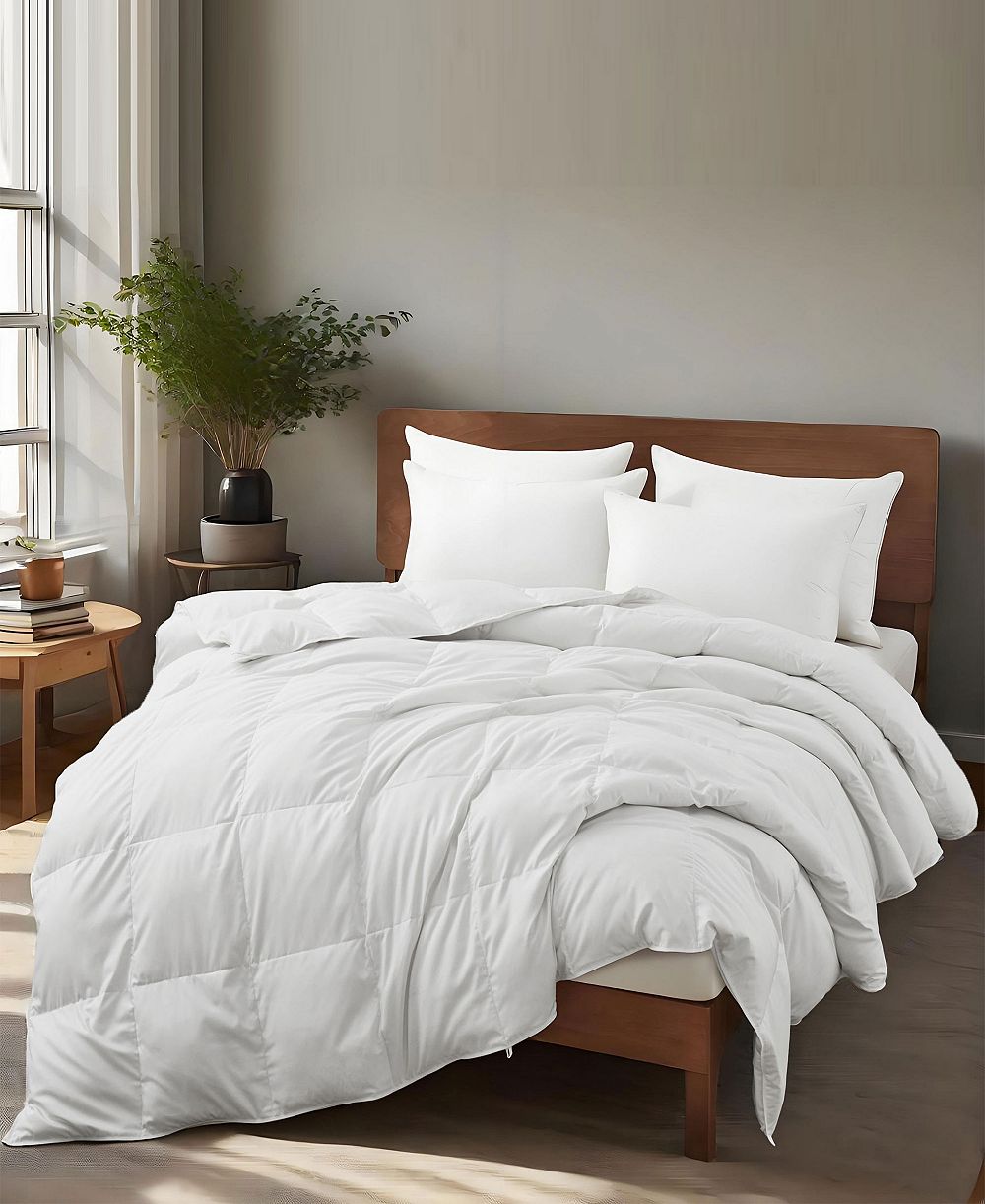 Одеяло Unikome Soft All Season White Down Feather and Fiber Comforter California King