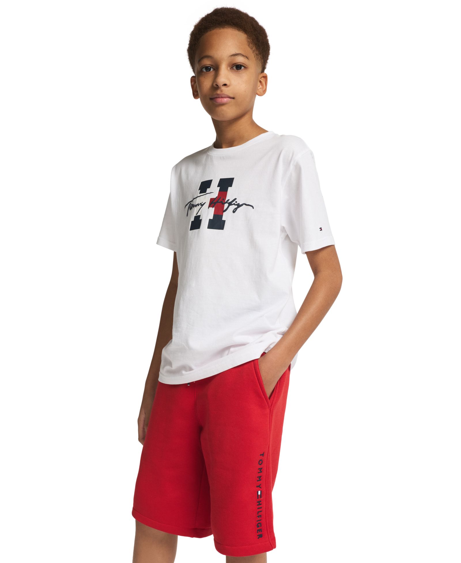 Tommy Hilfiger Boys' 8-20 Tommy Knit Pull-On Shorts