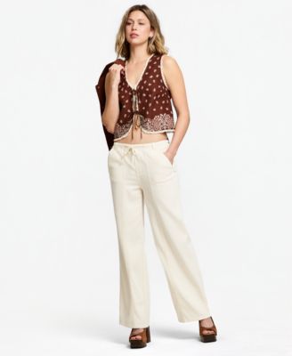 And Now This Women's Tie-Waist Drapey Jeans, Macy's Exclusive