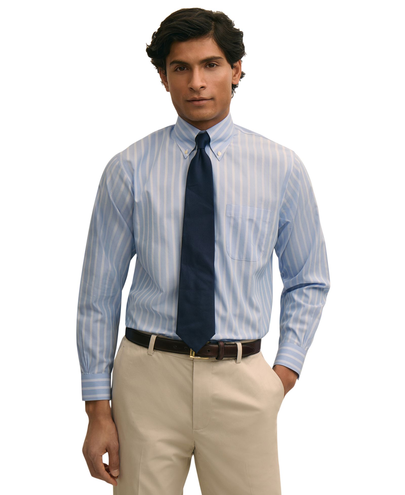 Brooks Brothers Men's Regular-Fit Button-Down Dress Shirt