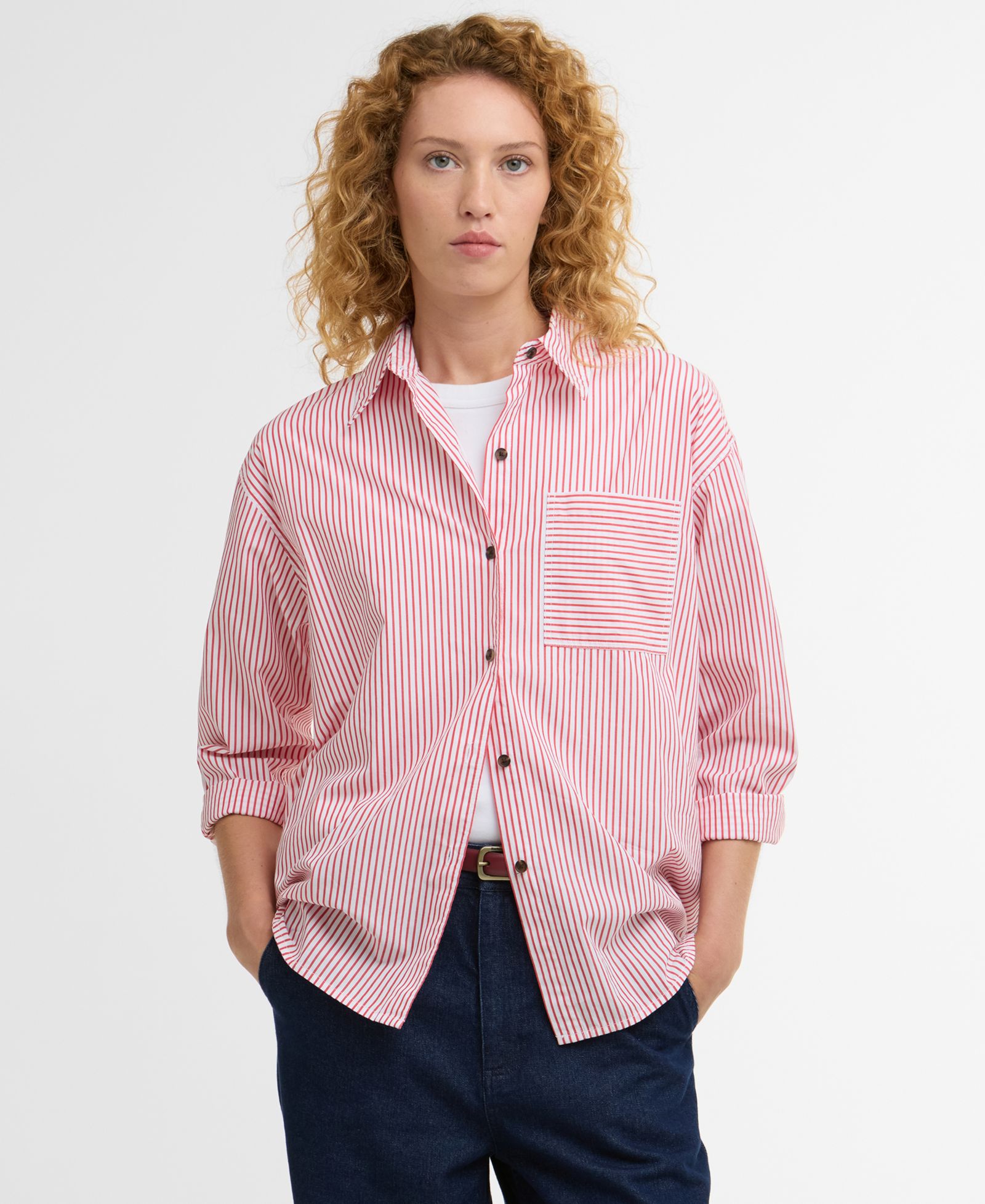 Barbour Women's Long-Sleeve Polly Striped Shirt