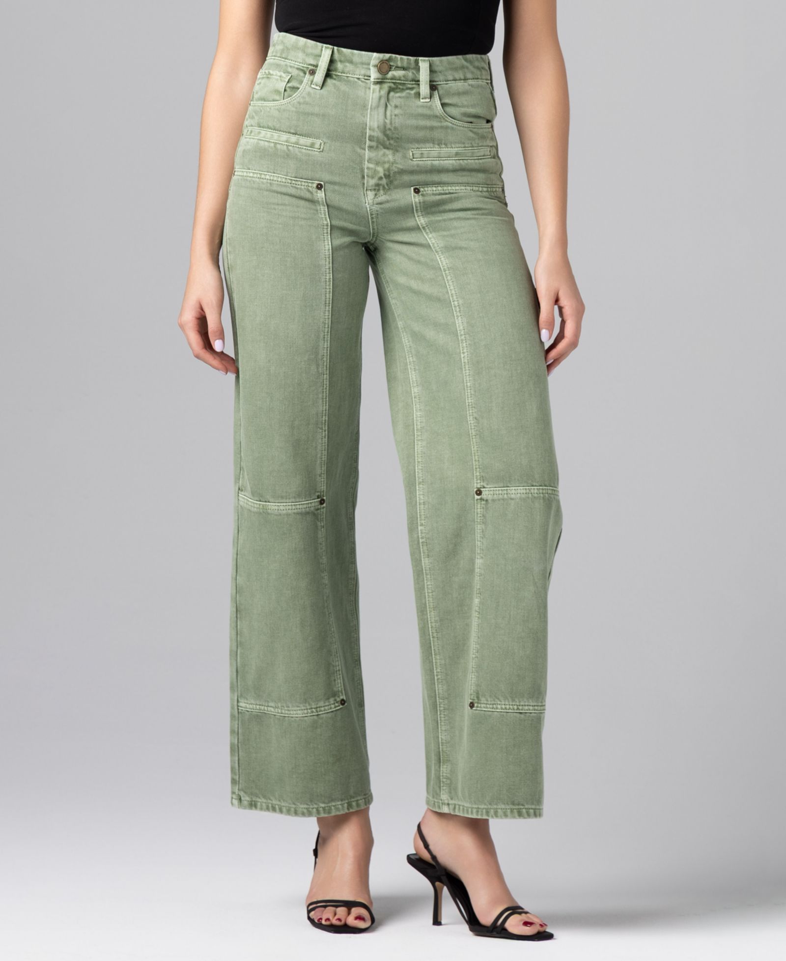 BLANK NYC Women's Mid-Rise Utility Jeans