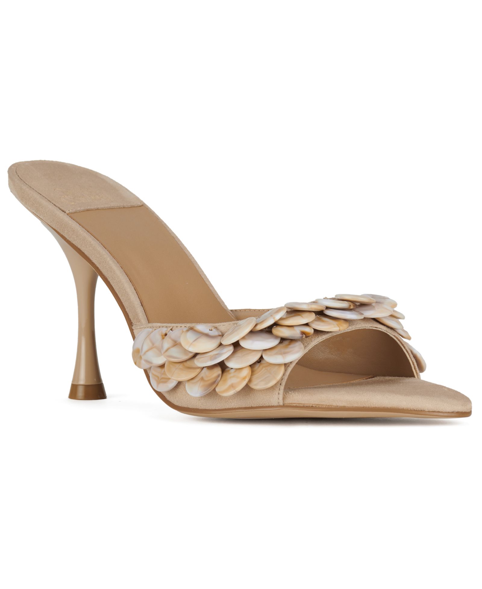 Jeffery Campbell Women's Agent Shell Slip-On Dress Sandals