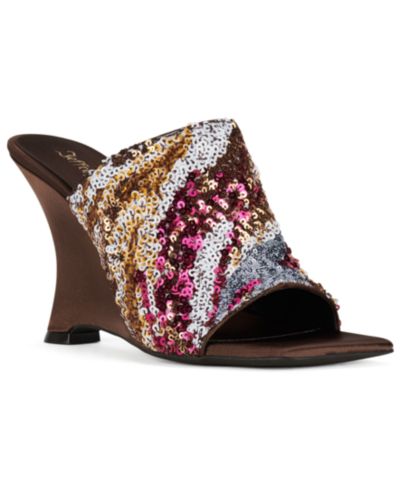 Jeffrey Campbell Женские босоножки на танкетке Aura-Seq-N Sequin Wedge
