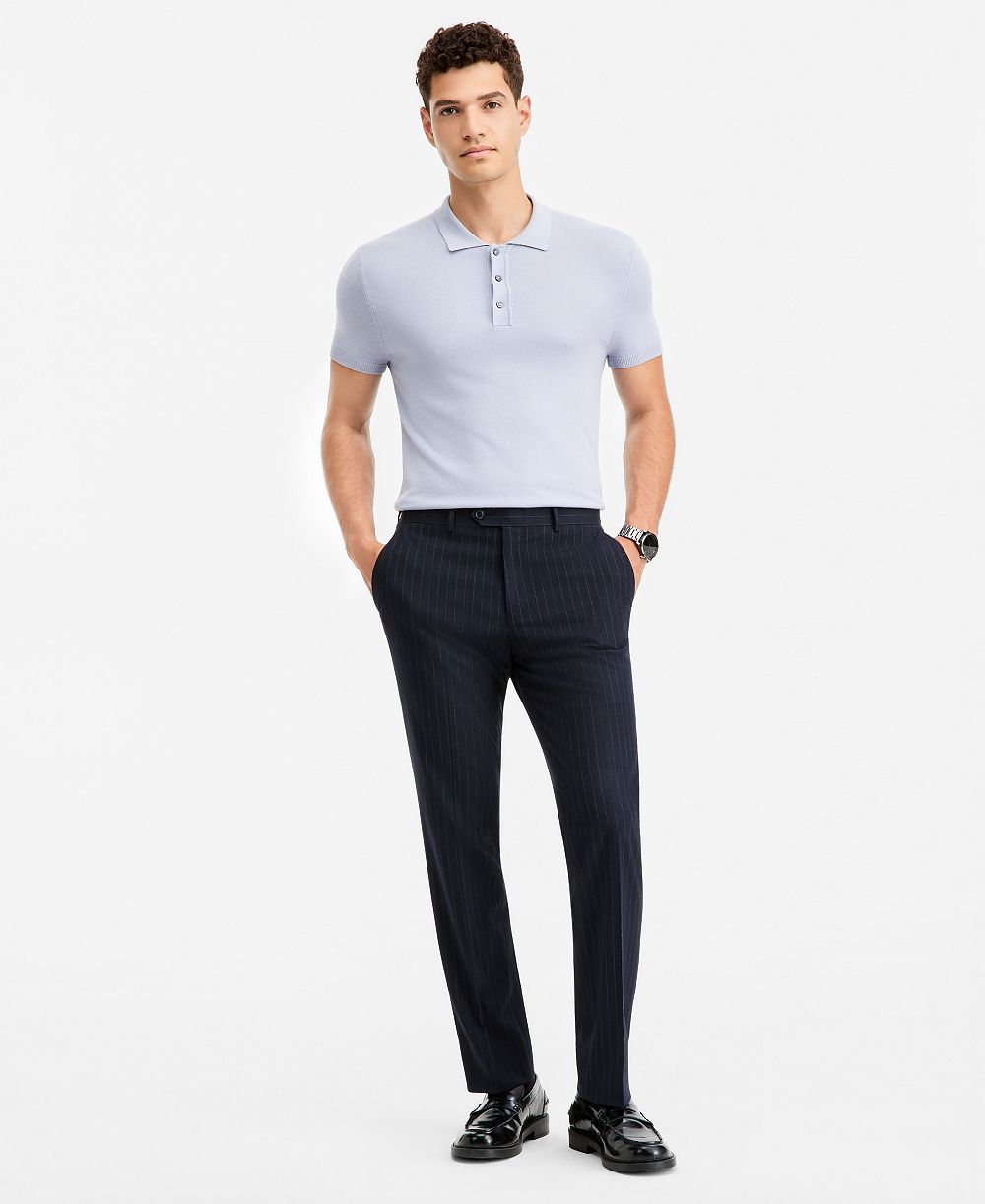 Мужские брюки BAR III Slim-Fit Navy Pinstripe Suit Separates