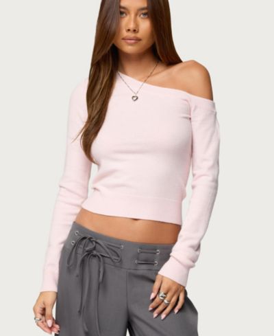Edikted Женский трикотажный топ Mayson Off Shoulder Knit Top