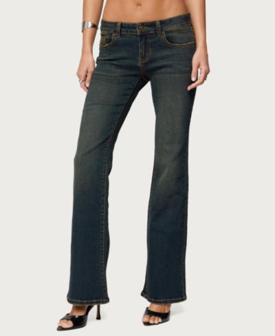 Женские джинсы Edikted Tez Vintage Washed Low Rise Bootcut