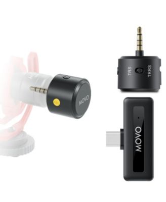 Movo WM-VXR10 Wireless Shotgun Mic Adapter for USB-C/iPhone 15 and up/Android Devices - Compatible VXR10, VXR10-PRO, and Rode VideoMicro