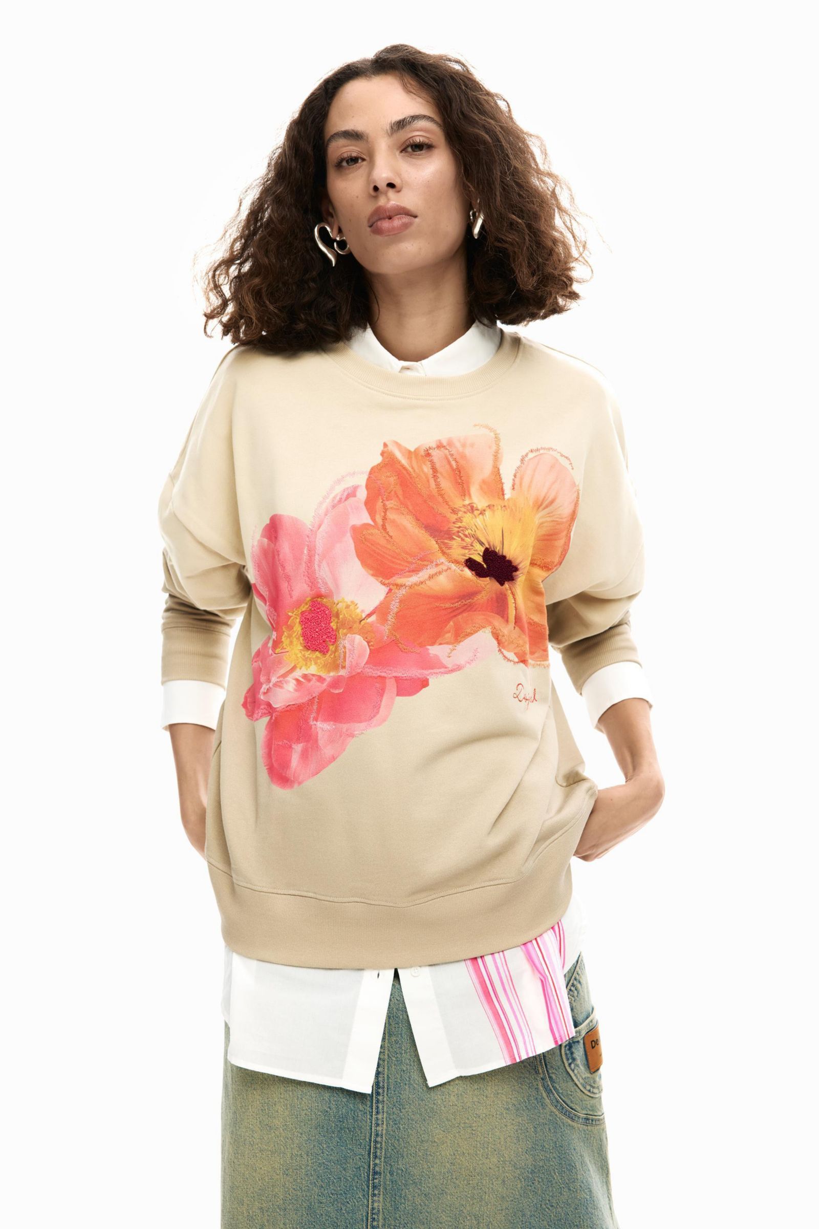 Desigual Women's Floral print sweatshirt