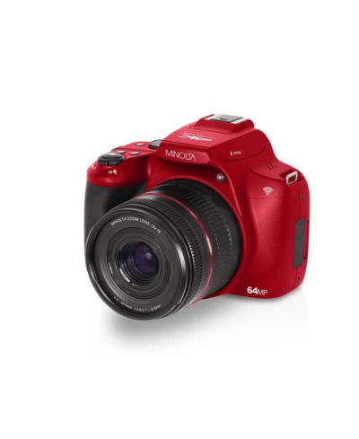 Minolta Minolta MNB10Z Digital Camera - Red, 32GB Memory Card