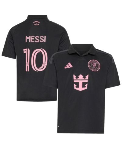 Adidas Big Boys and Girls Lionel Messi Black Inter Miami CF 2026 Presagio Replica Jersey