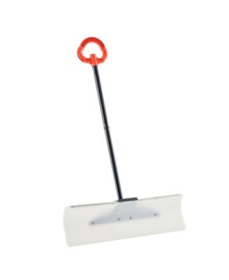 Лопата для снега Mecale 30", HDPE Blade w/ Metal Edge, Segmented Handle, Ergonomic Grip