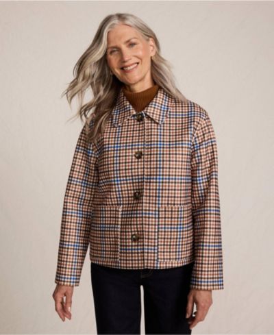 Женская рубашка-куртка Lands' End Heritage Brushed Print