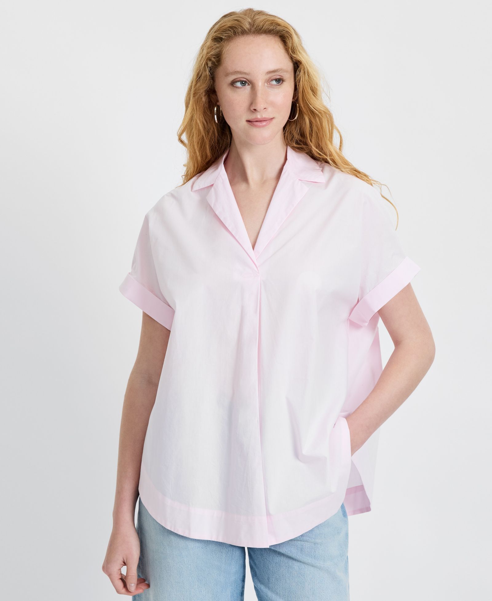 Женская рубашка French Connection Poplin Collared Top