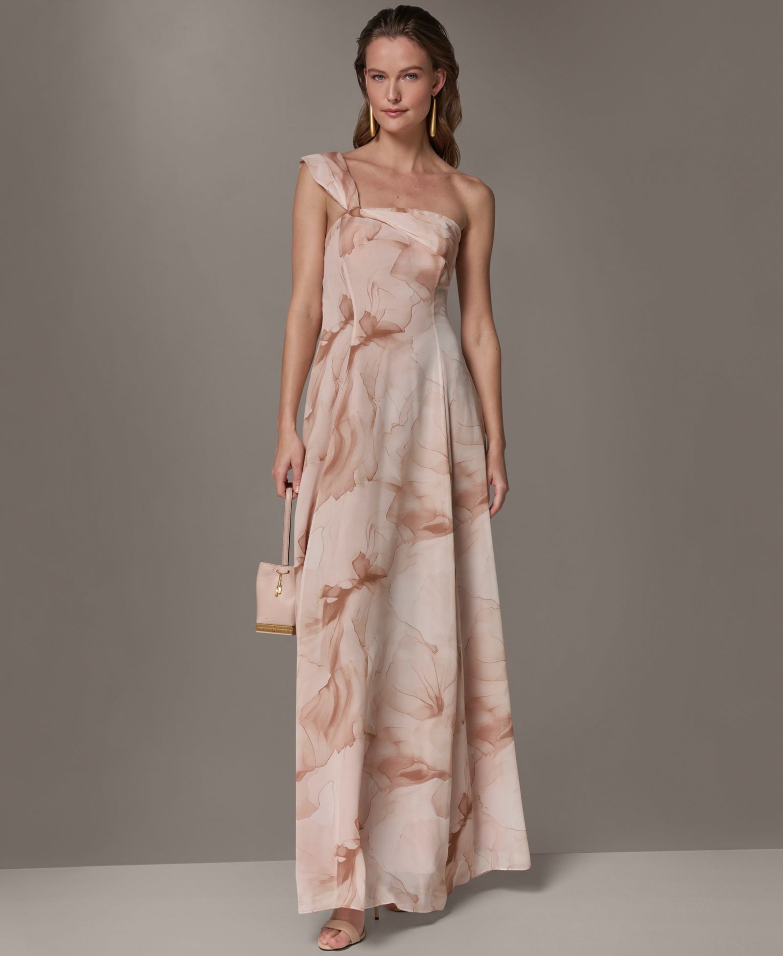 Donna Karan New York Женское вечернее платье на одно плечо