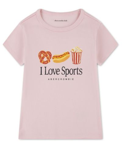 Детская футболка abercrombie kids Girls' Sports Baby Crewneck