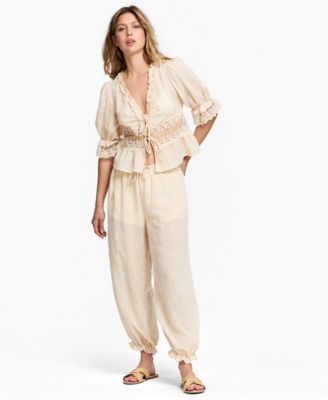And Now This Women's Embroidered Balloon Pants, Macy's Exclusive