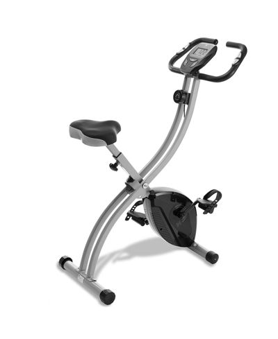 Node Fitness Indoor Cycling Bike - Folding, Upright Stationary Exercise Cycle with Magnetic Resistance