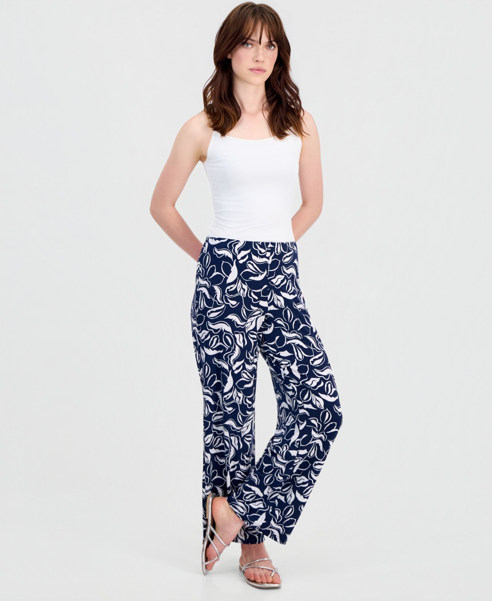 JM Collection Women's Printed Knit Pull-On Pants, Macy's Exclusive