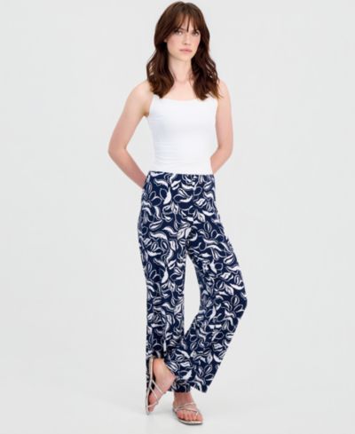 JM Collection Women's Printed Knit Pull-On Pants, Macy's Exclusive