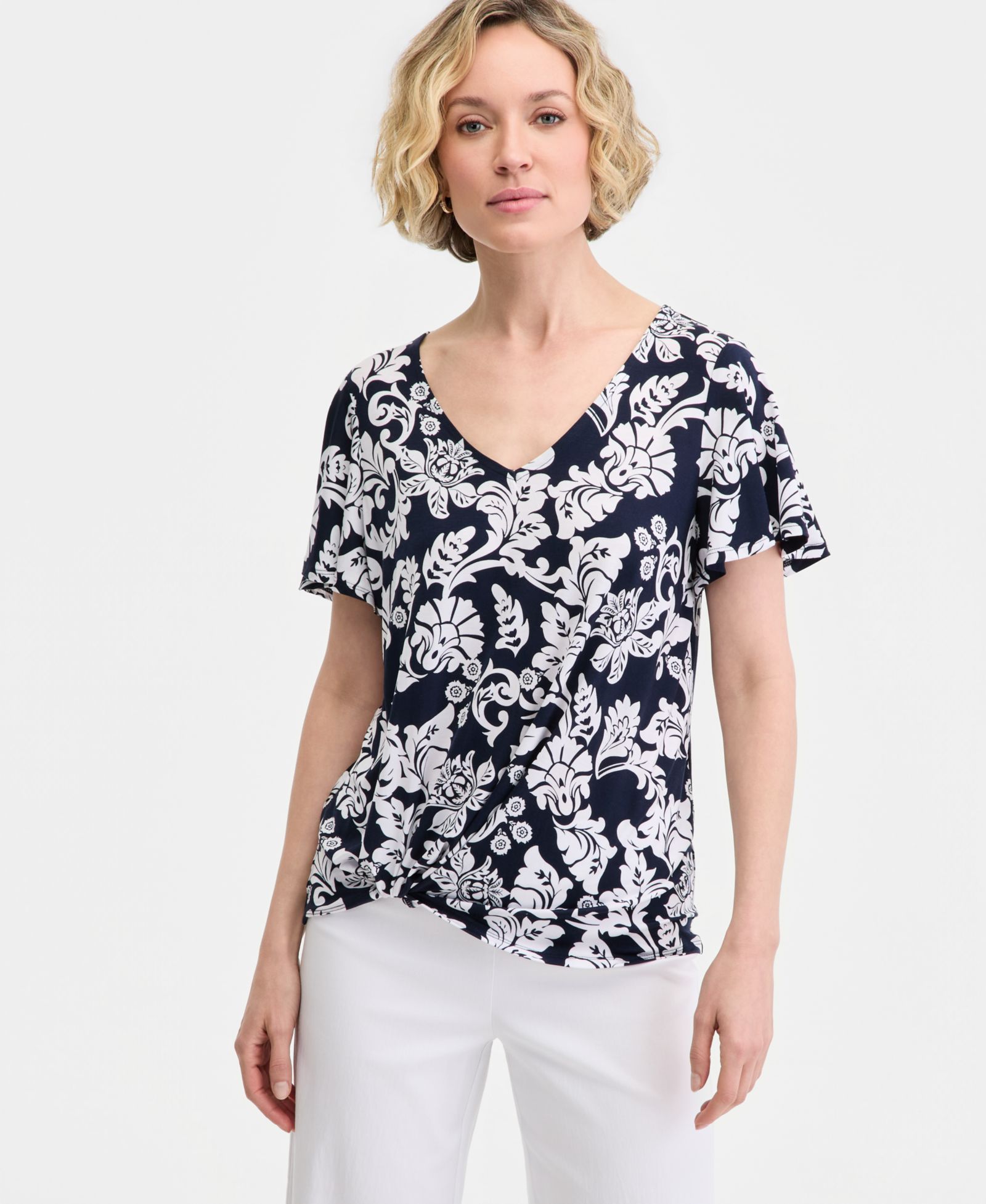 Женский топ JM Collection Petite V-Neck Twist Front