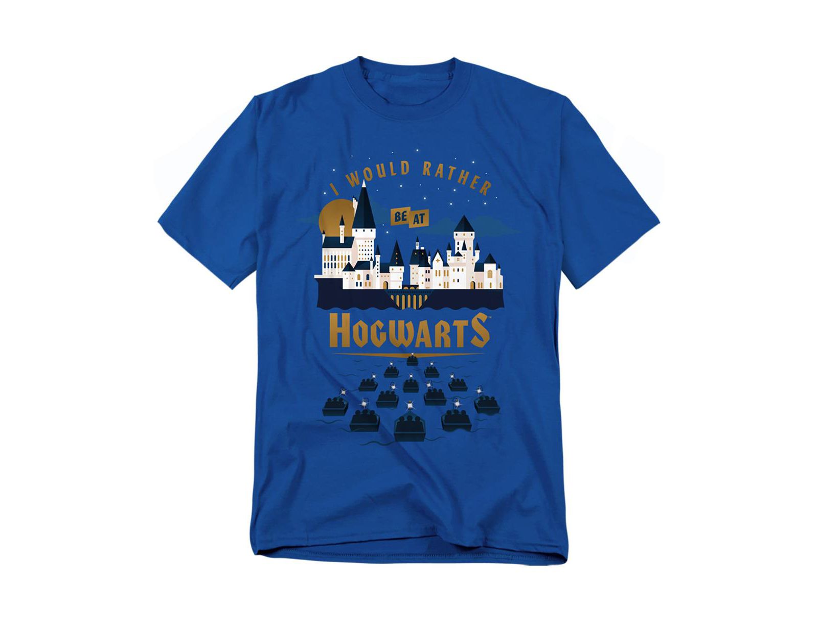 Harry Potter Men's I Would Rather Be At Hogwarts T Shirt