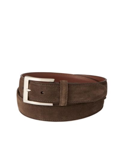 Jack Of Spades Men's Italian Sueded Calfskin Dress Casual Belt