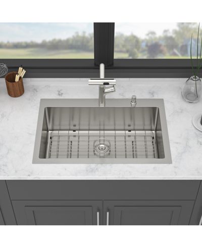 Кухонная мойка flynama 30x22x10 Inch Single Bowl Stainless Steel
