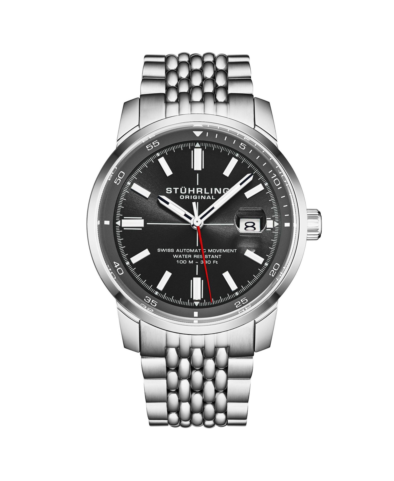Мужские часы Stuhrling Trackmaster 1026 Automatic 42mm Stainless Steel Bracelet