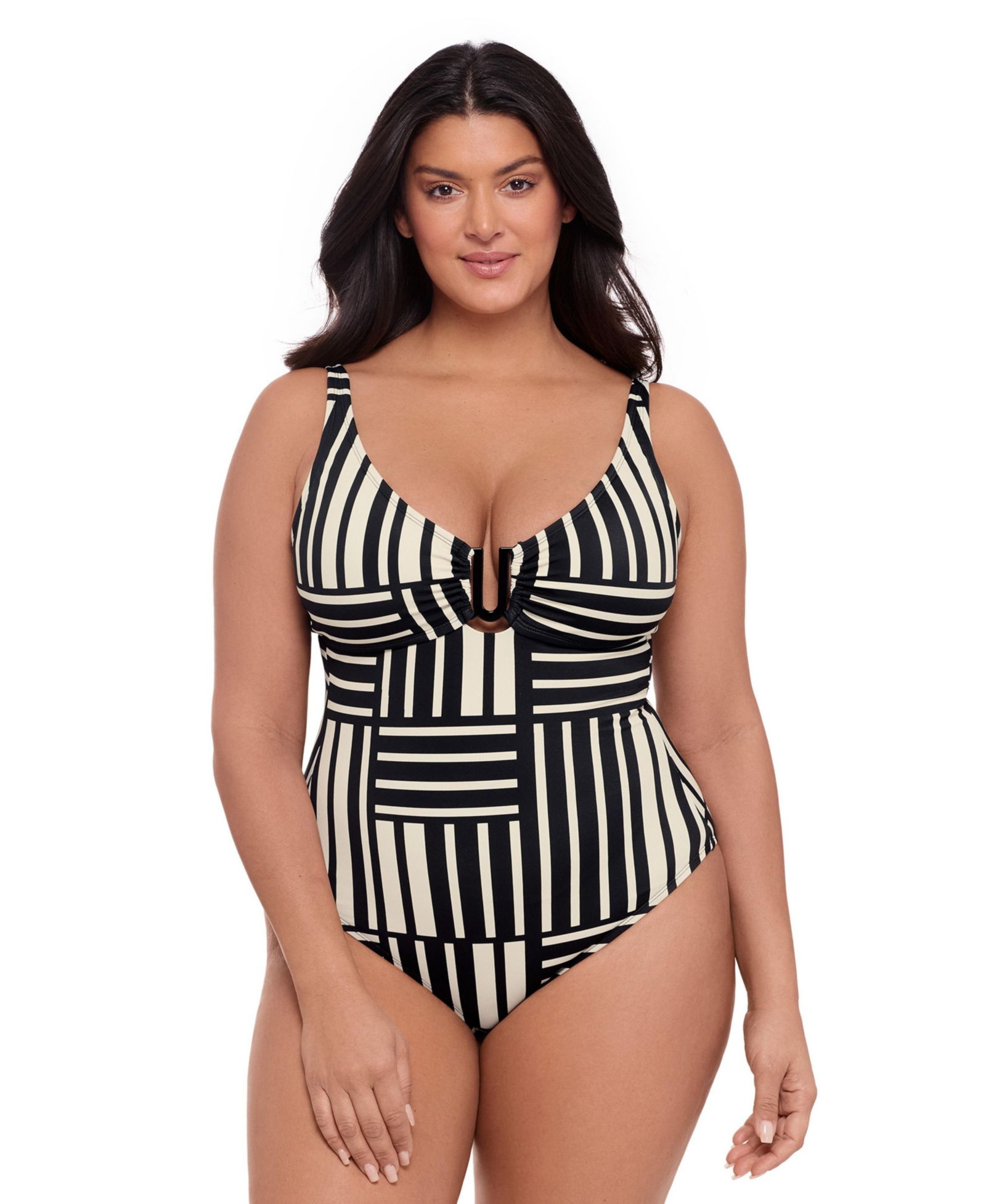 S3 Apparel Women's Smoothing and Sculpting U-Wire One-Piece Swimsuit