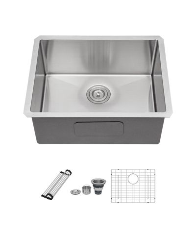 Flynama 23" x 18" x 10" Undermount Single Bowl Kitchen Sink, Stainless Steel, 16-Gauge Deep Basin